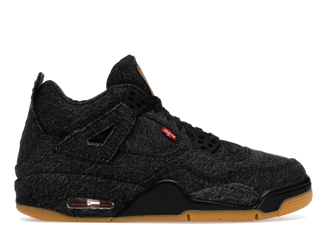 Фото № 1 с приближением к товару «‎Jordan 4 Retro Levis Black  (Levis Tag)»