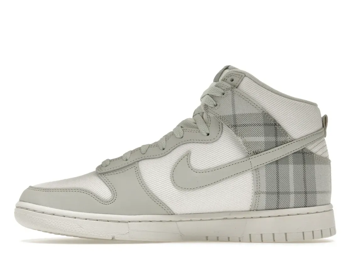 Фото № 3 с приближением к товару «‎Nike Dunk High SE Tartan Plaid White Light Green»