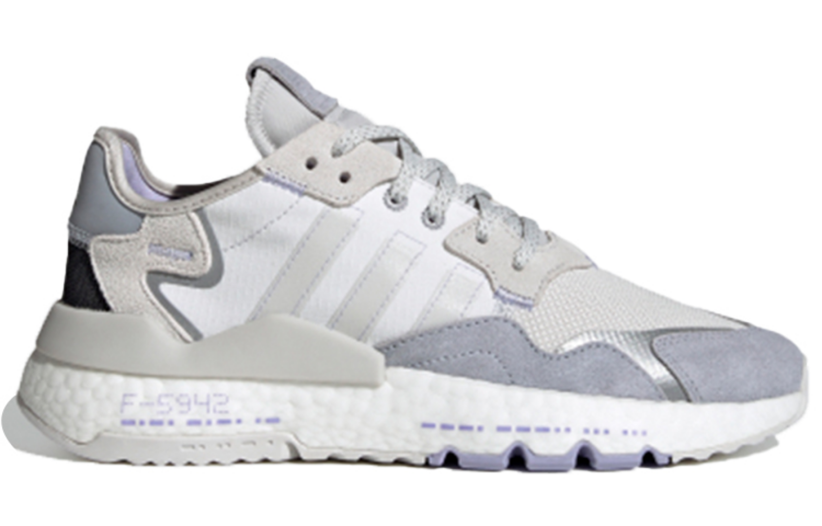 Фото № 2 с приближением к товару «‎adidas originals Wmns Nite Jogger GreyWhitePurple»