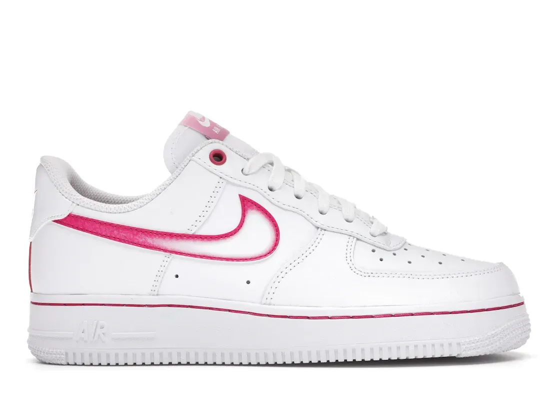 Фото № 1 с приближением к товару «‎Nike Air Force 1 Low Airbrush White Pink »