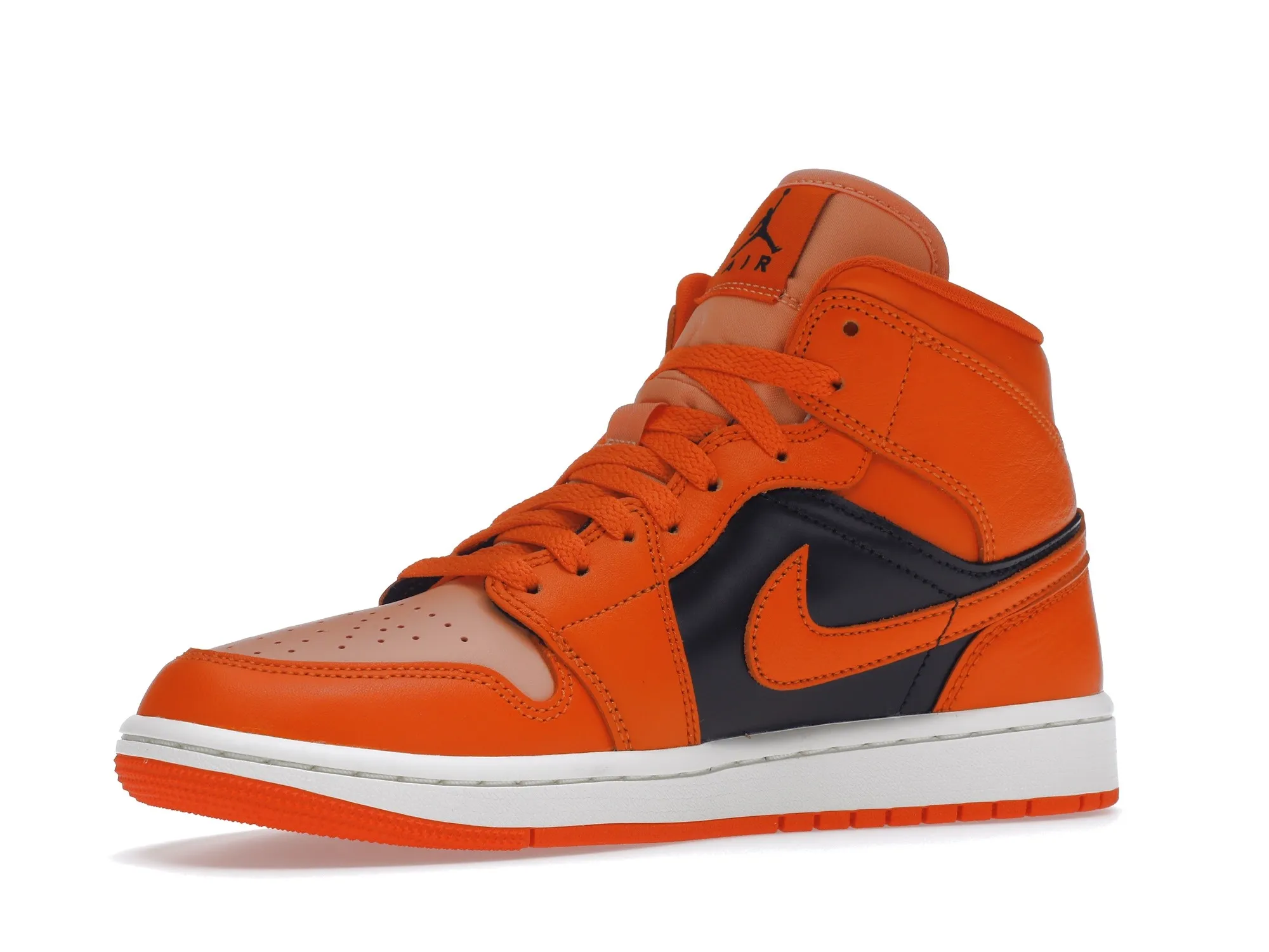Фото № 6 с приближением к товару «‎Jordan 1 Mid SE Rush Orange Crimson Bliss »