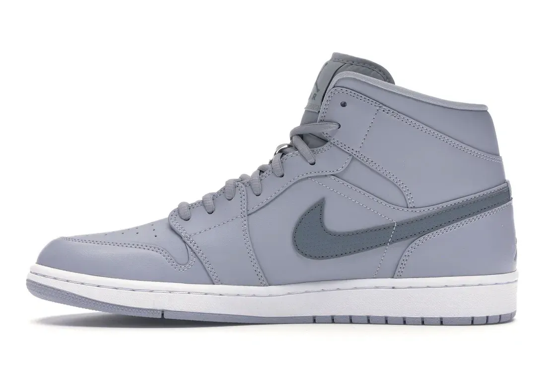 Фото № 3 с приближением к товару «‎Jordan 1 Retro Mid Wolf Grey Cool Grey»
