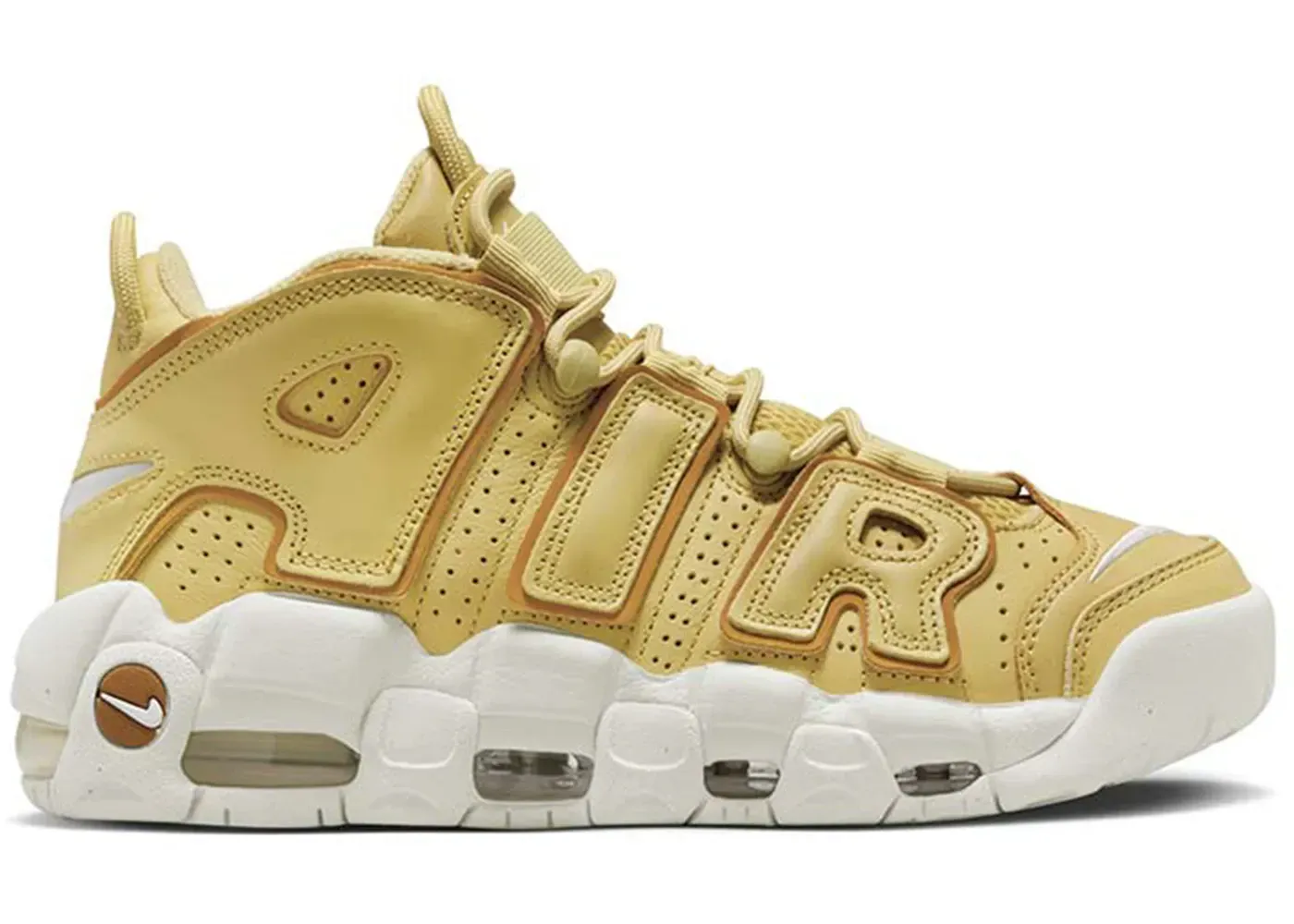 Фото № 1 с приближением к товару «‎Nike Air More Uptempo Buff Gold »