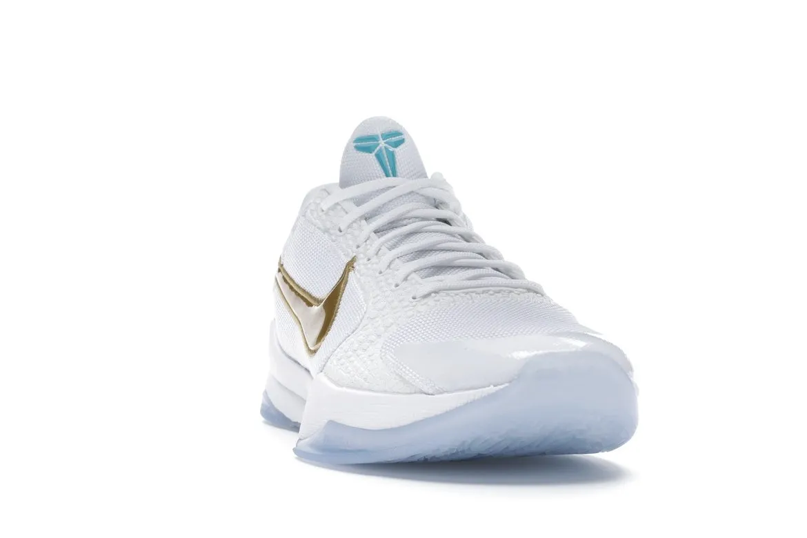 Фото № 2 с приближением к товару «‎Nike Kobe 5 Protro Undefeated What If White»