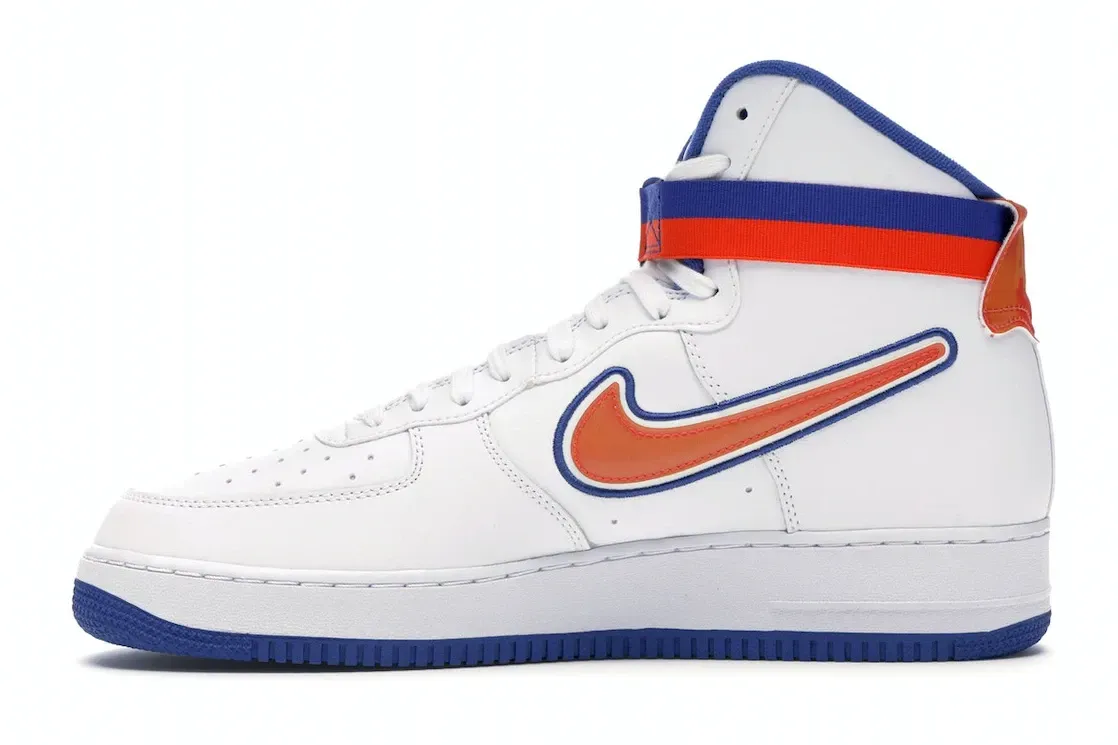 Фото № 3 с приближением к товару «‎Nike Air Force 1 High Sport NBA White Team Orange Game Royal»