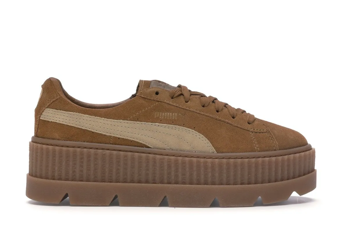 Фото № 1 с приближением к товару «‎Puma Cleated Creeper Rihanna Fenty Golden Brown »