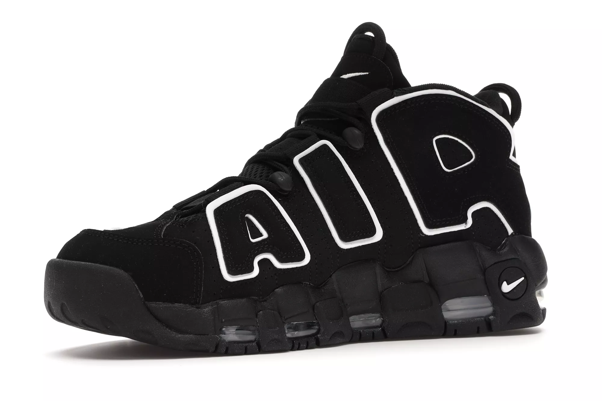 Фото № 4 с приближением к товару «‎Nike Air More Uptempo Black White (2016/2020)»