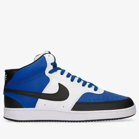 Nike Court Vision Mid-Top Sneakers WhiteBlueBlack - 1
