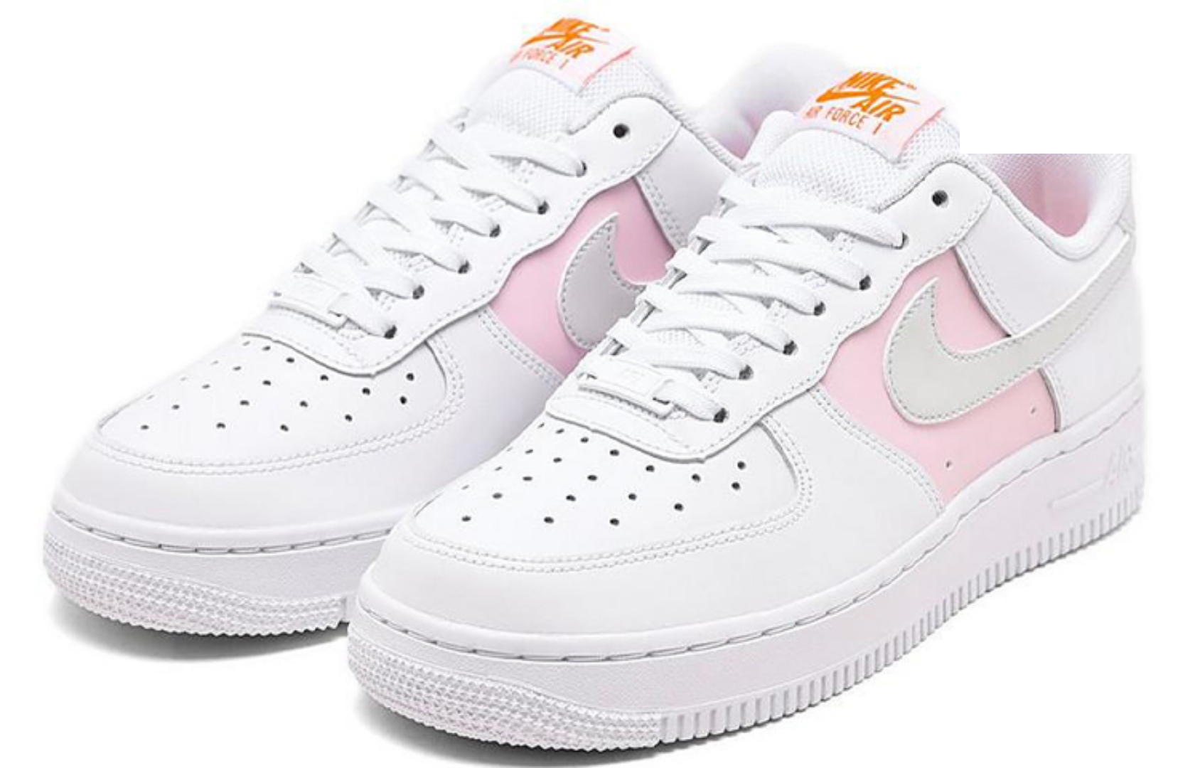 Фото № 2 с приближением к товару «‎Nike Wmns Air Force 1 '07 SE Premium 'White Pink Foam'»