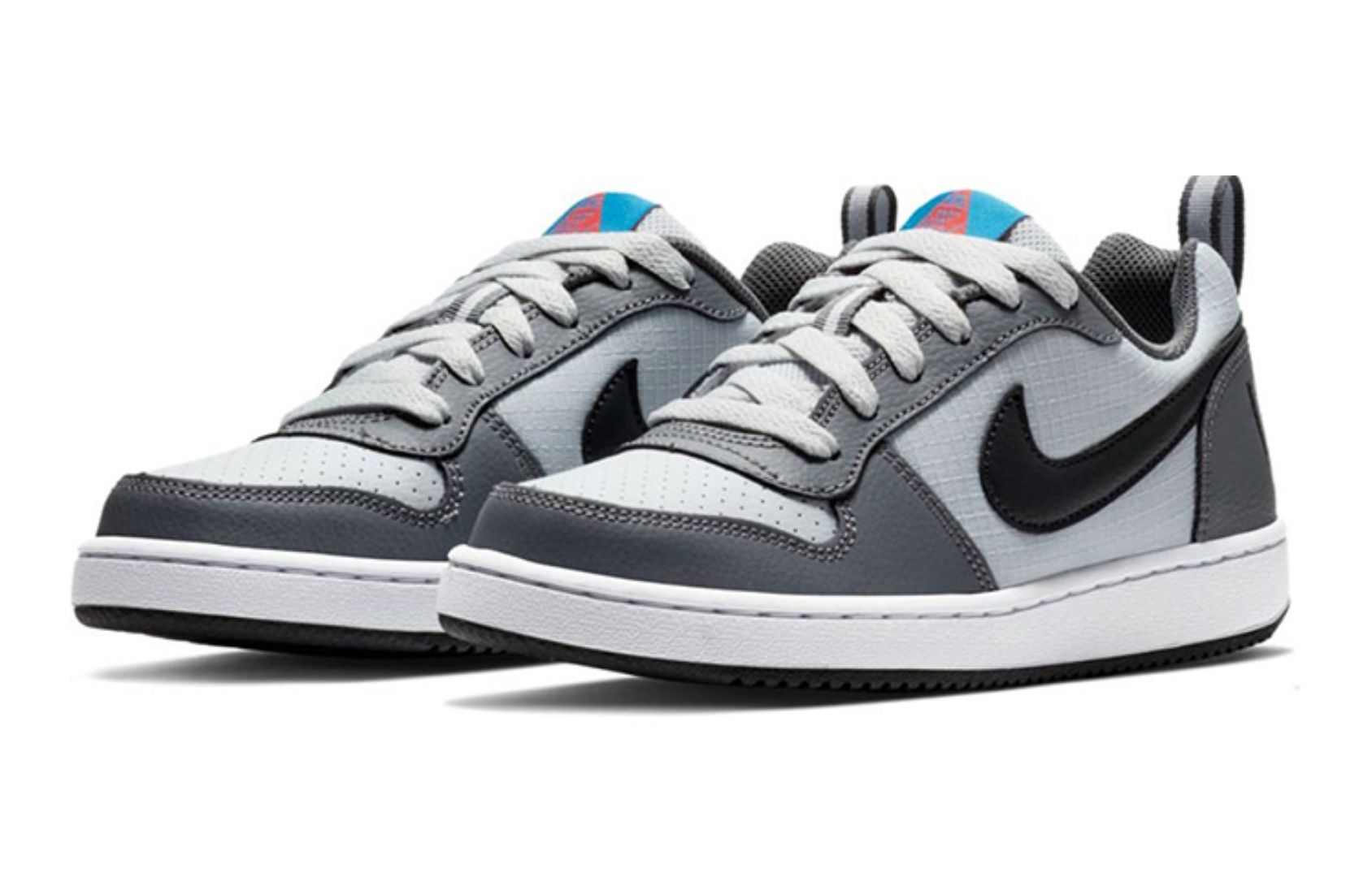 Фото № 3 с приближением к товару «‎Nike Court Borough Low (GS) Shoes GreyBlackBlue»