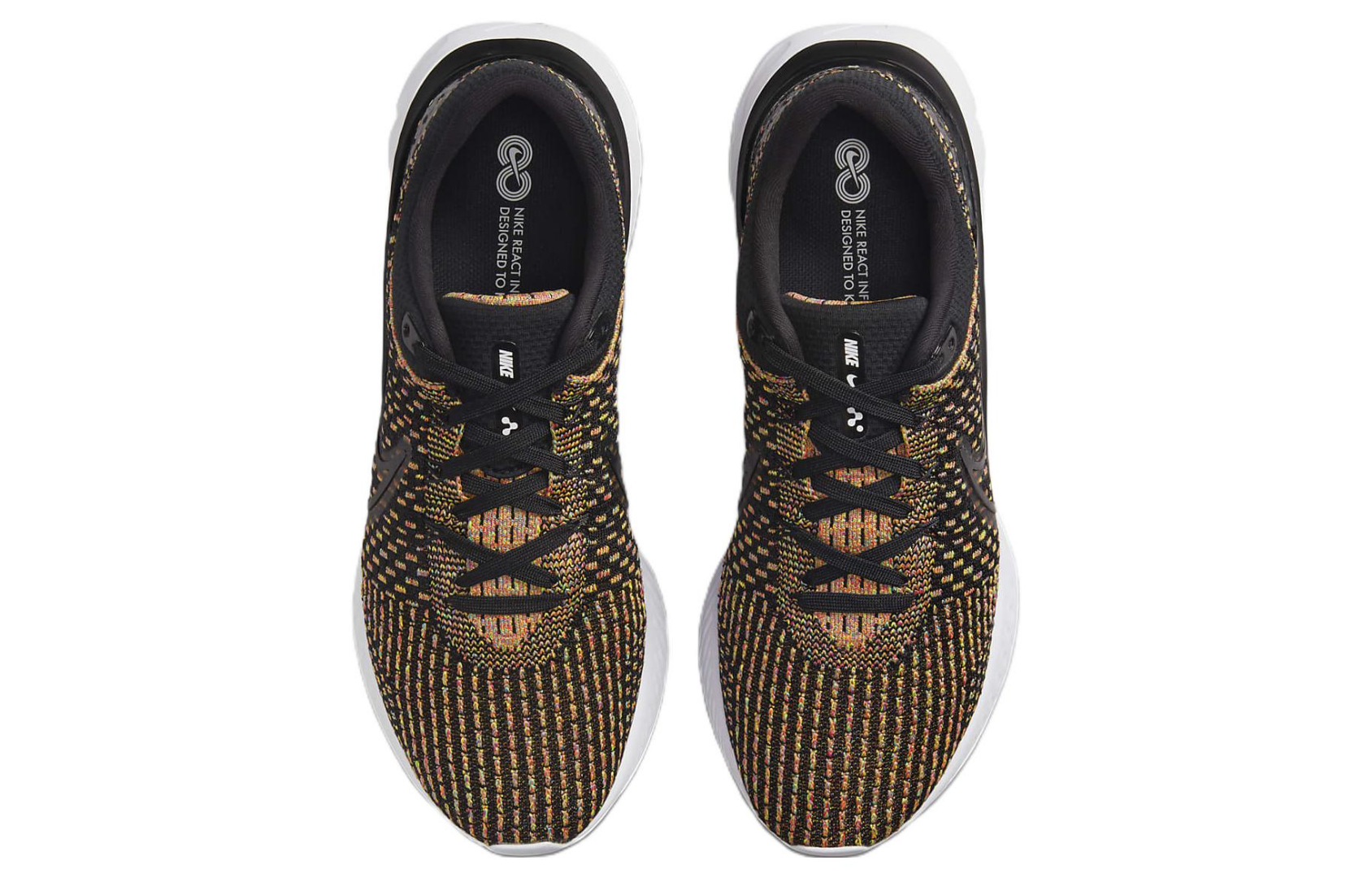 Фото № 4 с приближением к товару «‎Nike React Infinity Run FK 3 Running Shoes YellowBlack»