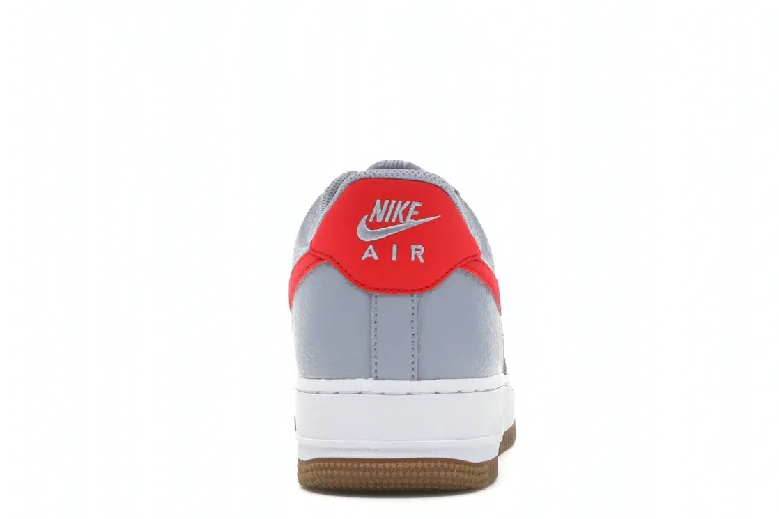 Nike air force 1 wolf grey university red best sale