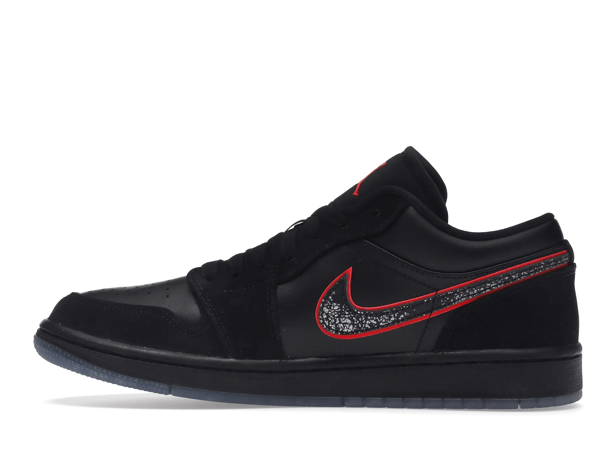 Фото № 5 с приближением к товару «‎Jordan 1 Low Black Red Orbit»