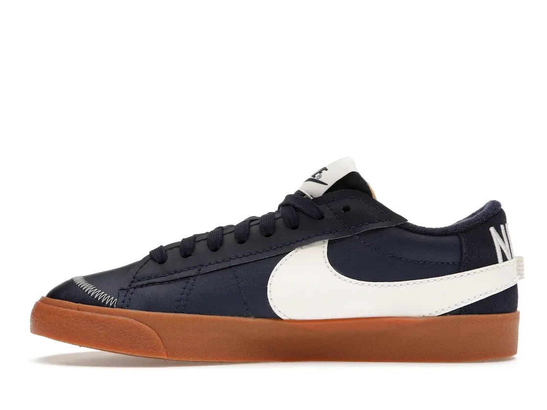 Фото № 3 с приближением к товару «‎Nike Blazer Low 77 Jumbo WNTR Midnight Navy Gum»