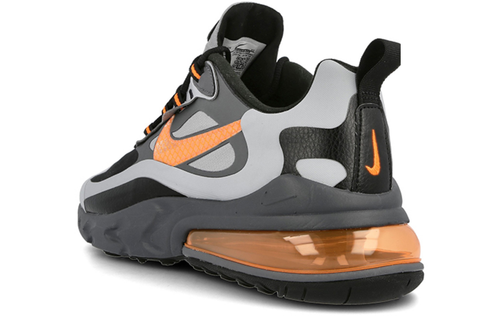 Фото № 4 с приближением к товару «‎Nike Air Max 270 React Winter Wolf Grey Total Orange»