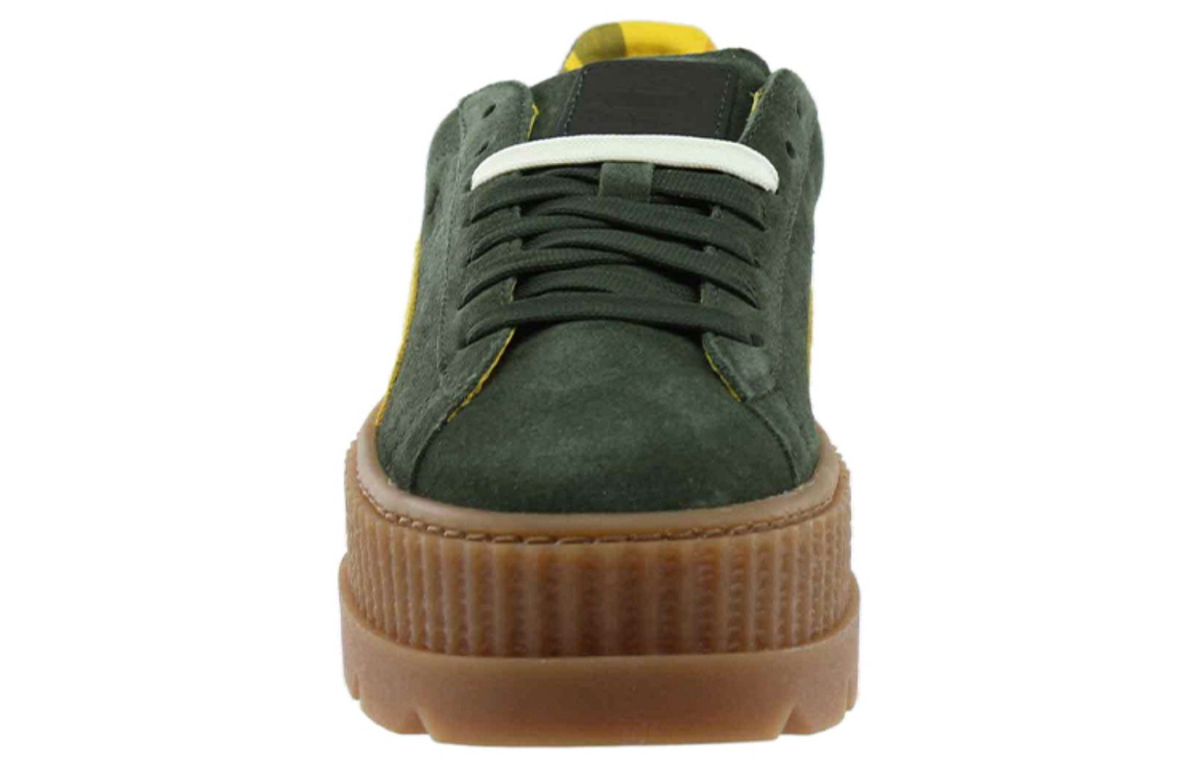 Фото № 4 с приближением к товару «‎Puma Cleated Creeper Rihanna Fenty Suede Green (W) GreenYellow»