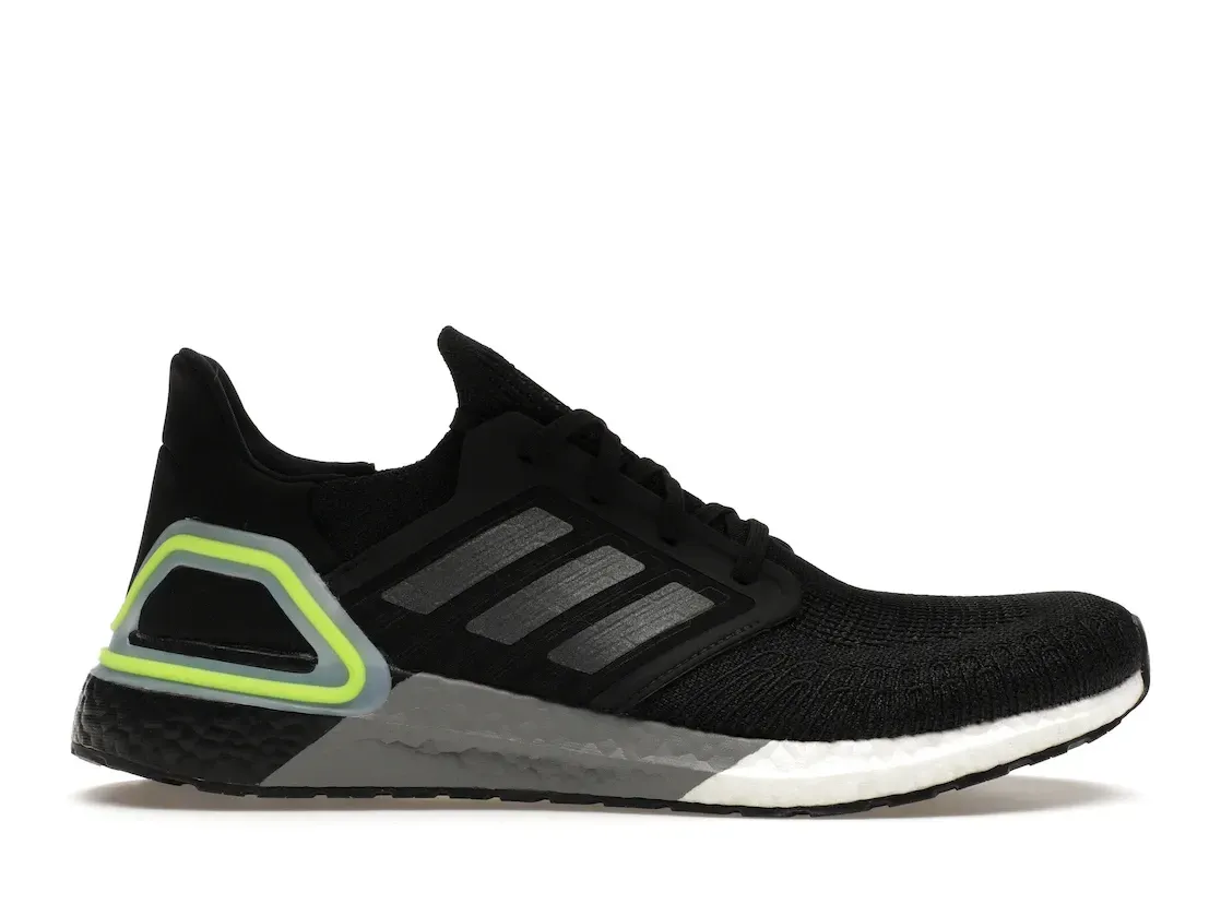 Фото № 1 с приближением к товару «‎adidas Ultra Boost 20 Core Black Signal Green»