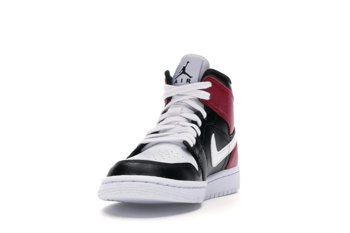 Фото № 3 с приближением к товару «‎Jordan 1 Mid Black Noble Red »