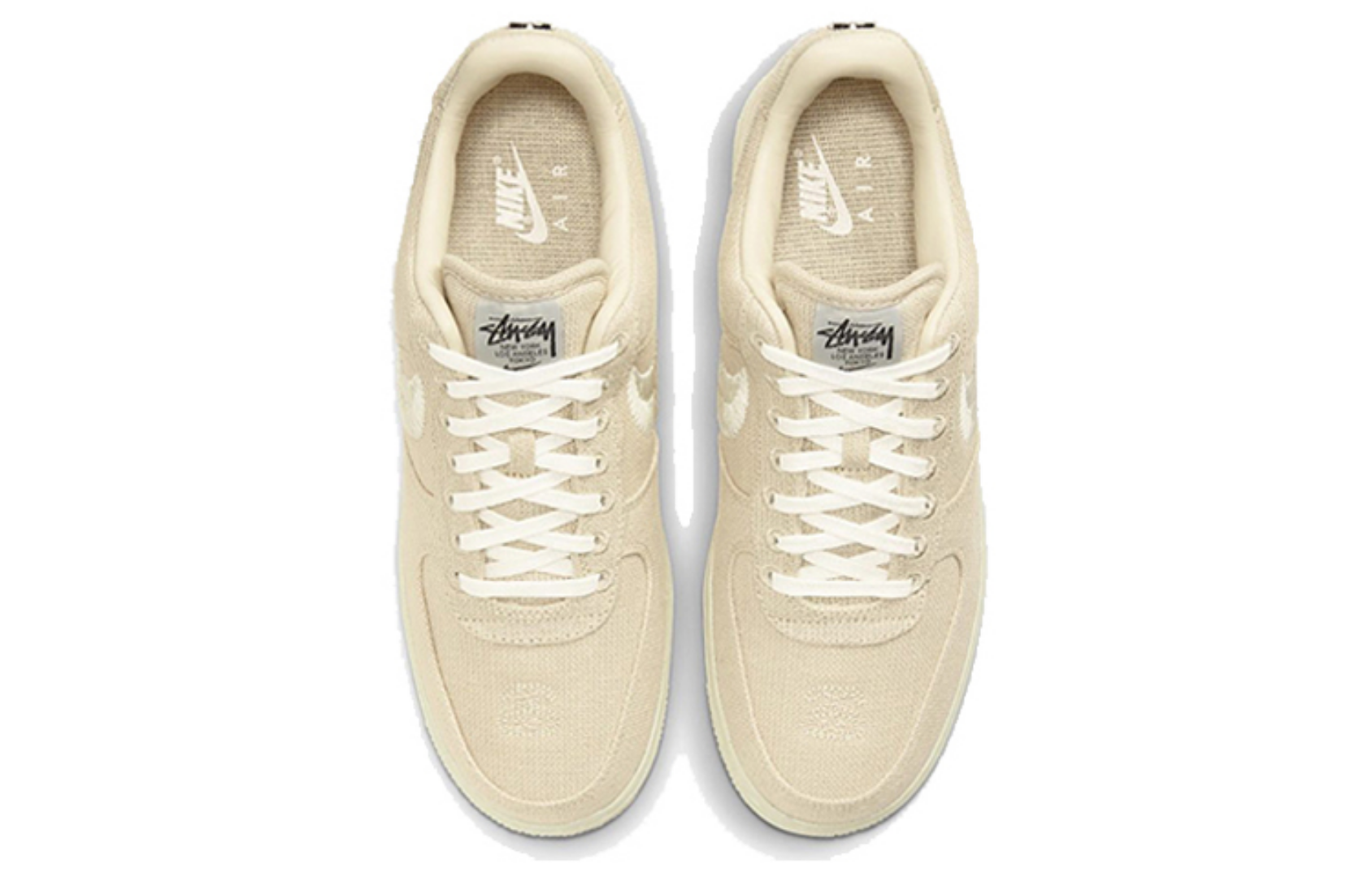 Фото № 4 с приближением к товару «‎Stussy X Nike Air Force 1 Low Skate Shoes Fossil Stone»