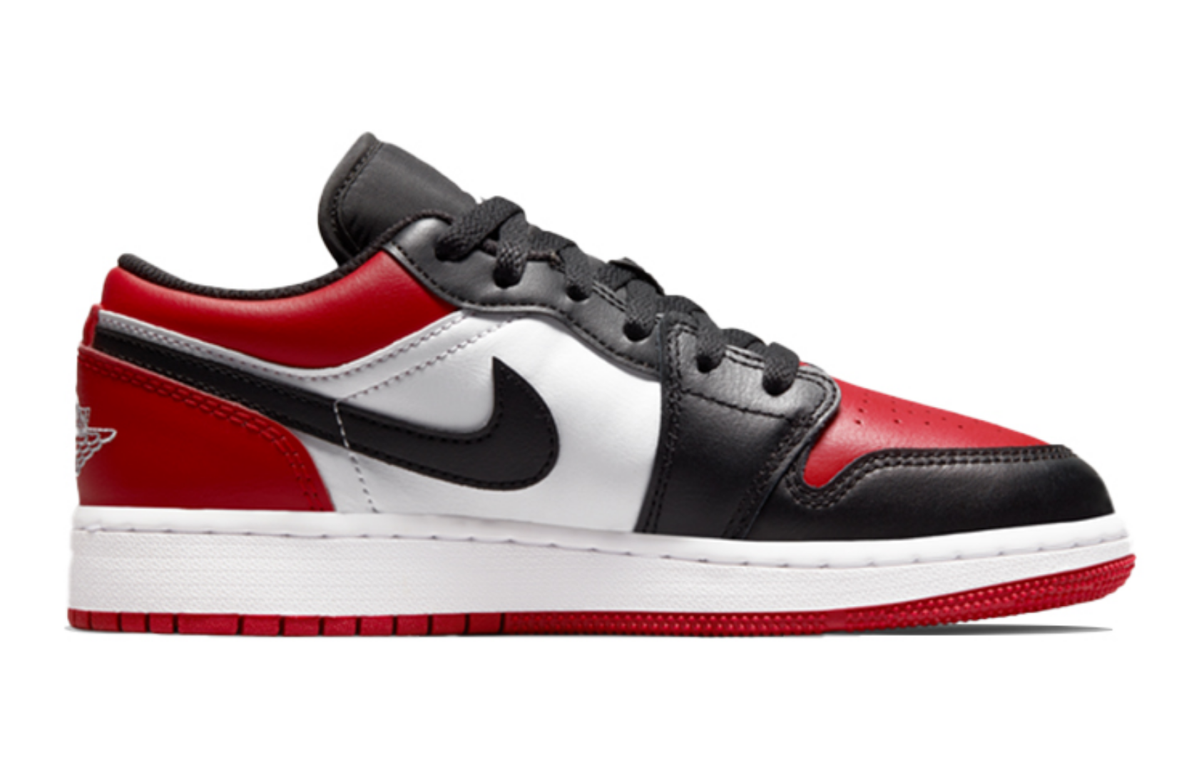 Фото № 2 с приближением к товару «‎Nike GS Air Jordan 1 Low (GS) Basketball Shoes Bred Toe»