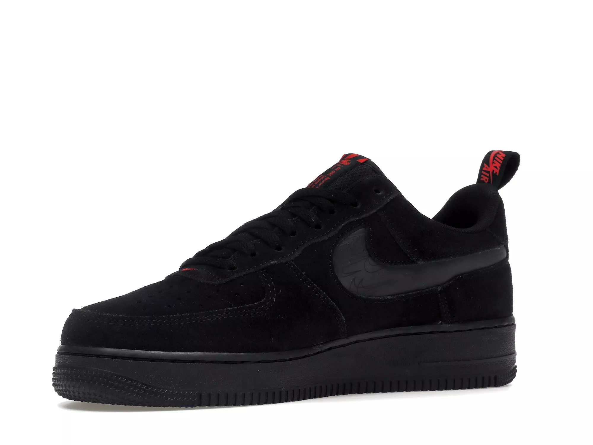 Фото № 2 с приближением к товару «‎Nike Air Force 1 Low Multi-Swoosh Black Crimson»