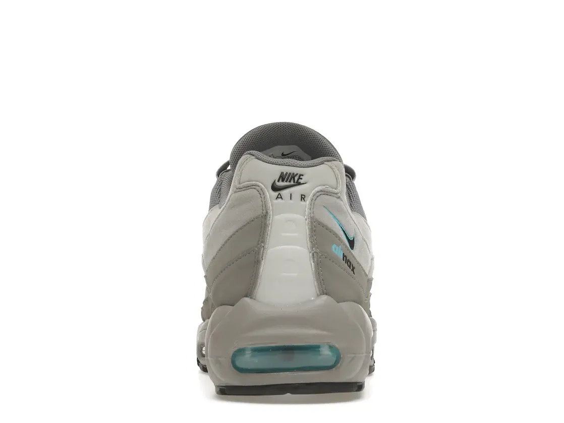 Фото № 4 с приближением к товару «‎Nike Air Max 95 Retro Logo Grey Aqua»