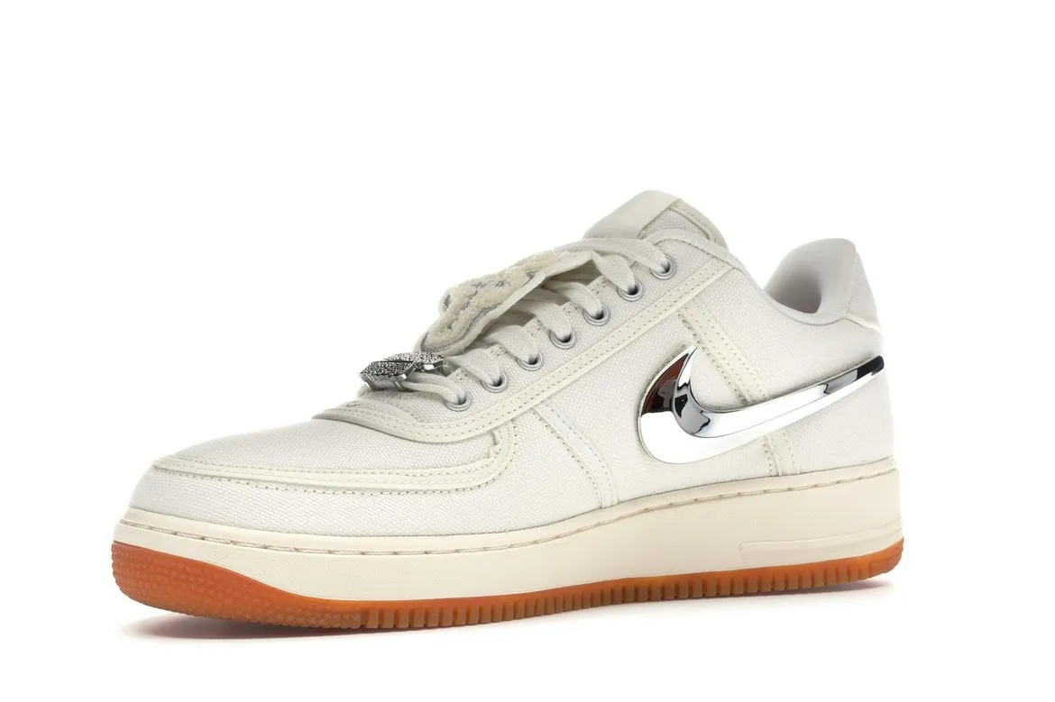 Фото № 4 с приближением к товару «‎Nike Air Force 1 Low Travis Scott Sail»