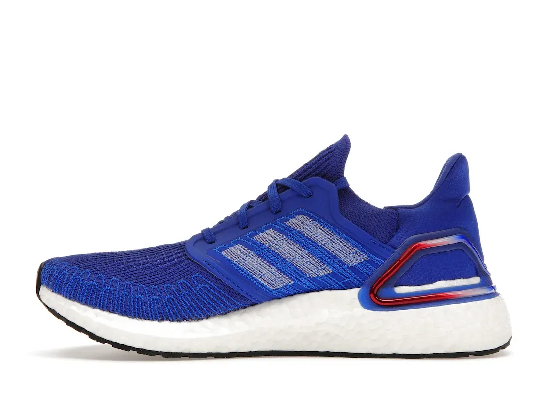Фото № 3 с приближением к товару «‎adidas Ultra Boost 20 Royal Blue Scarlet»