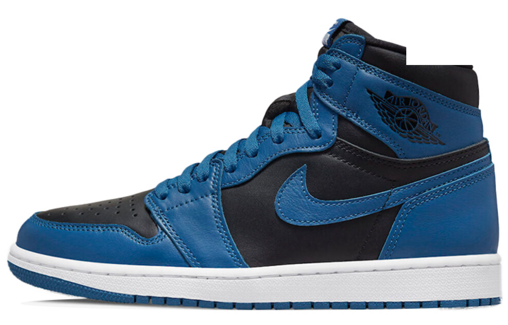 Фото № 1 с приближением к товару «‎Nike Air Jordan 1 High OG Vintage basketball shoes Dark Marina Blue»