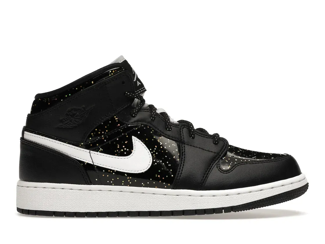 Фото № 1 с приближением к товару «‎Jordan 1 Mid Black Speckle »