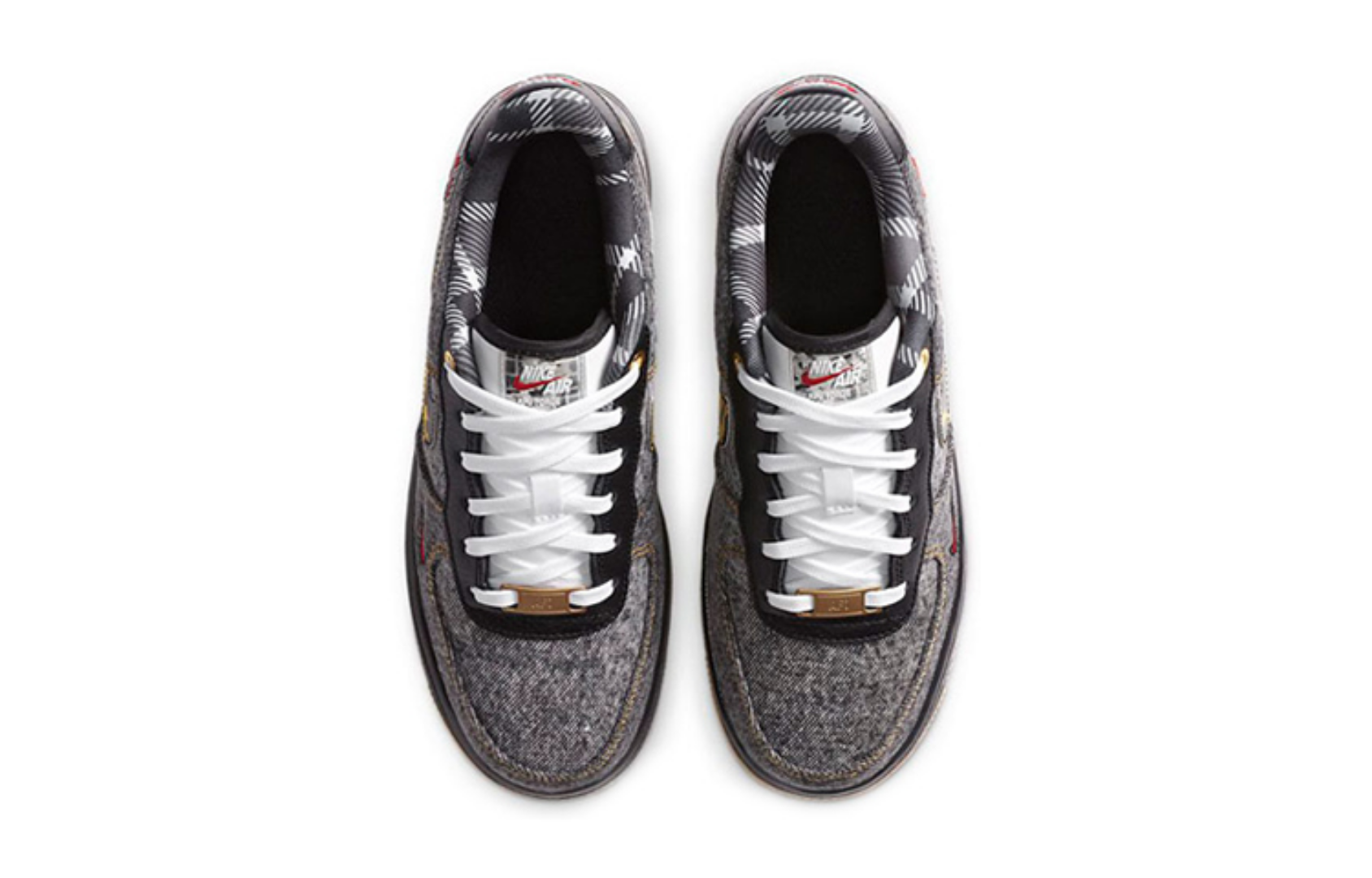 Фото № 4 с приближением к товару «‎Nike Air Force 1 LV8 GS 'Remix Black'»