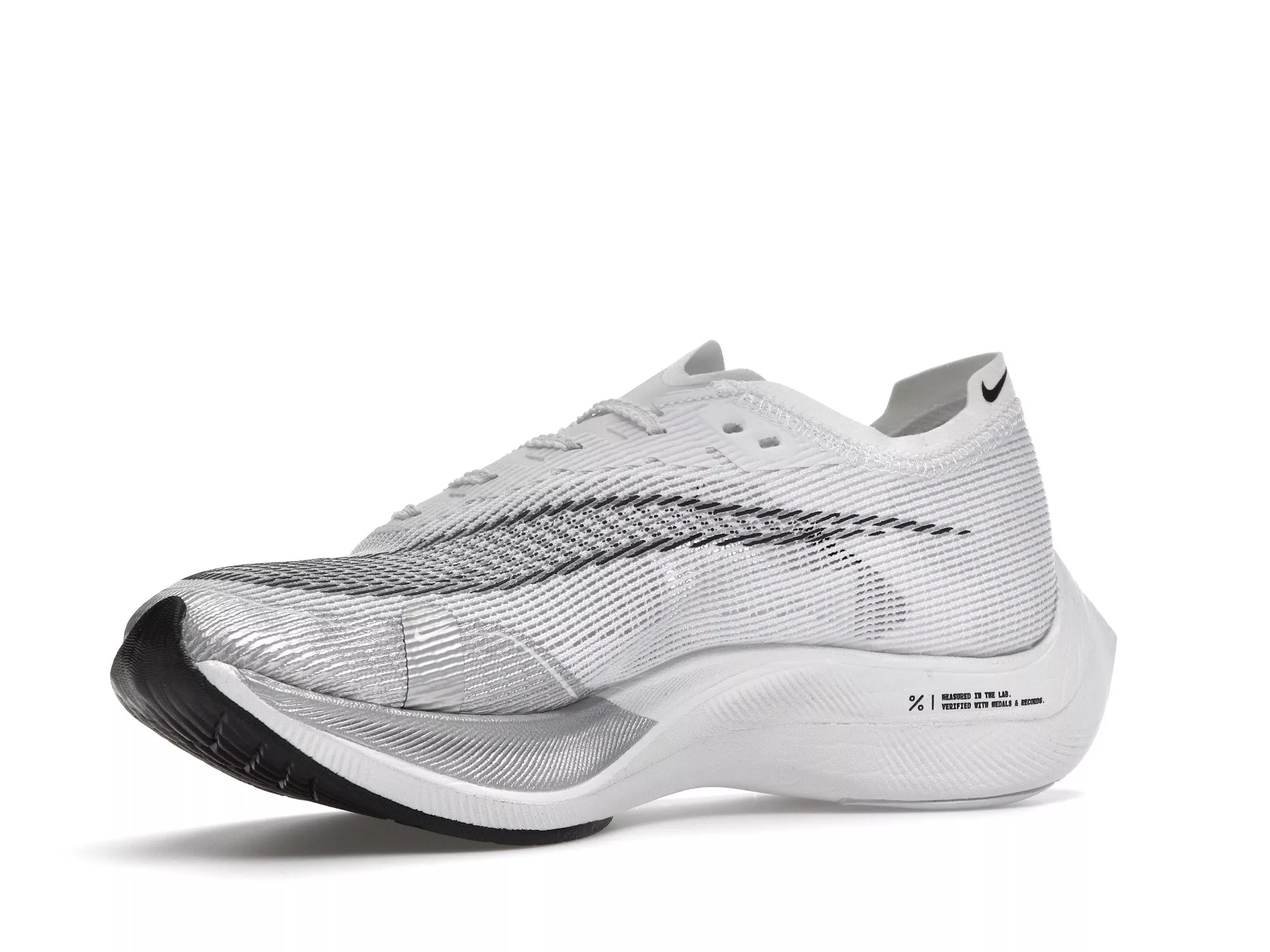 Фото № 4 с приближением к товару «‎Nike ZoomX Vaporfly Next% 2 White Metallic Silver»