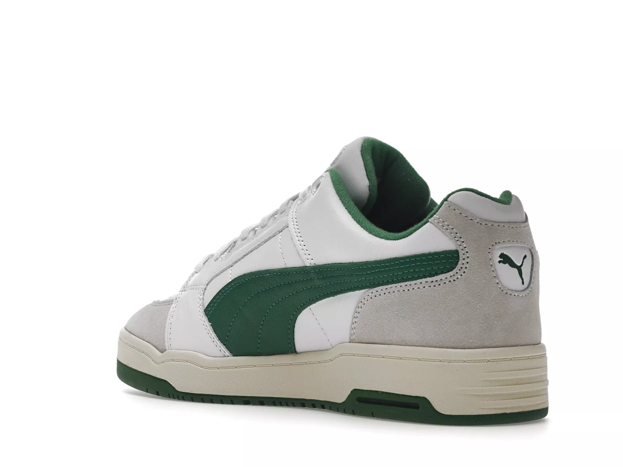 Фото № 3 с приближением к товару «‎Puma Slipstream Low Retro White Amazon Green»
