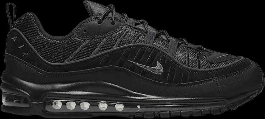 Фото № 1 с приближением к товару «‎Nike Air Max 98 Black Anthracite Black Sole»