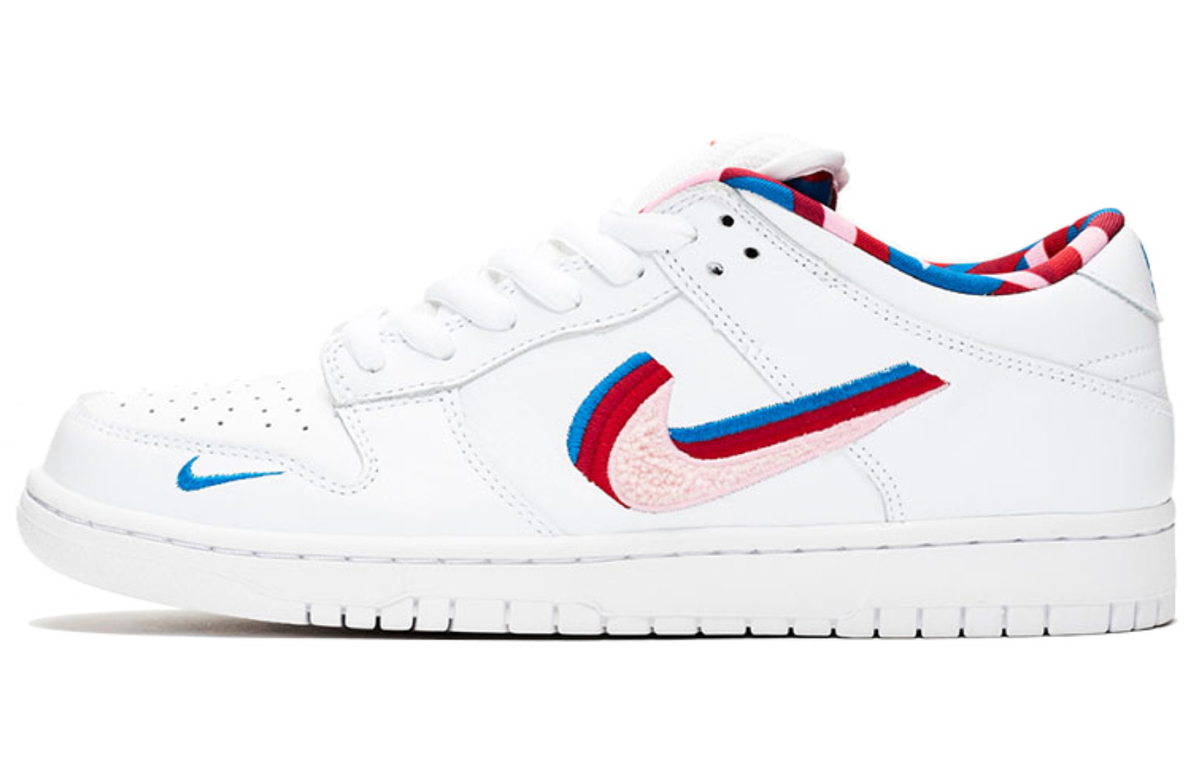Фото № 1 с приближением к товару «‎Parra x Nike SB Dunk Low Skate shoes white»