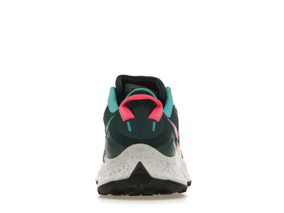 Фото № 4 с приближением к товару «‎Nike Pegasus Trail 3 Dark Teal Green Pink Glow »