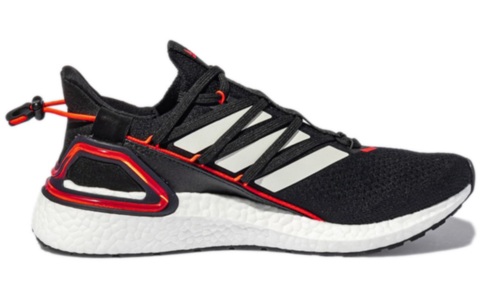 Фото № 2 с приближением к товару «‎adidas Ultraboost 20 Lab Running Shoes BlackWhiteRed»