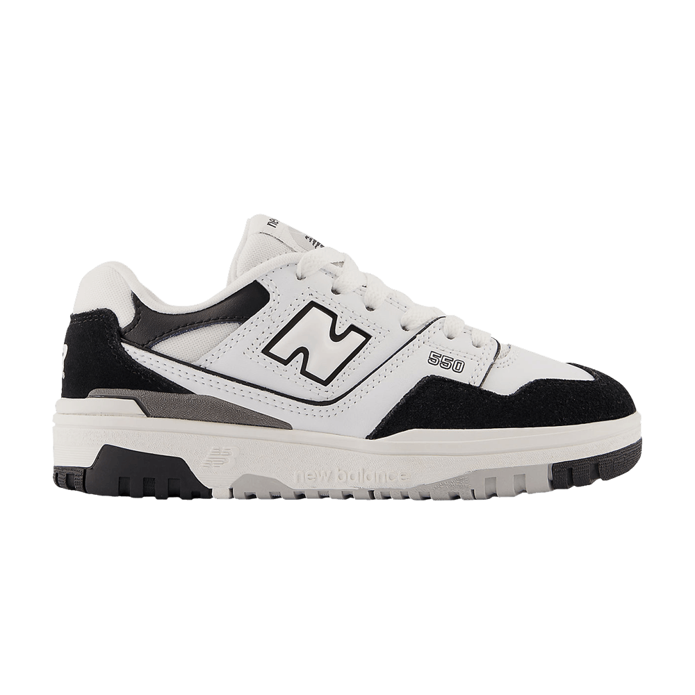 New Balance 550 Little Kid White Black Rain Cloud