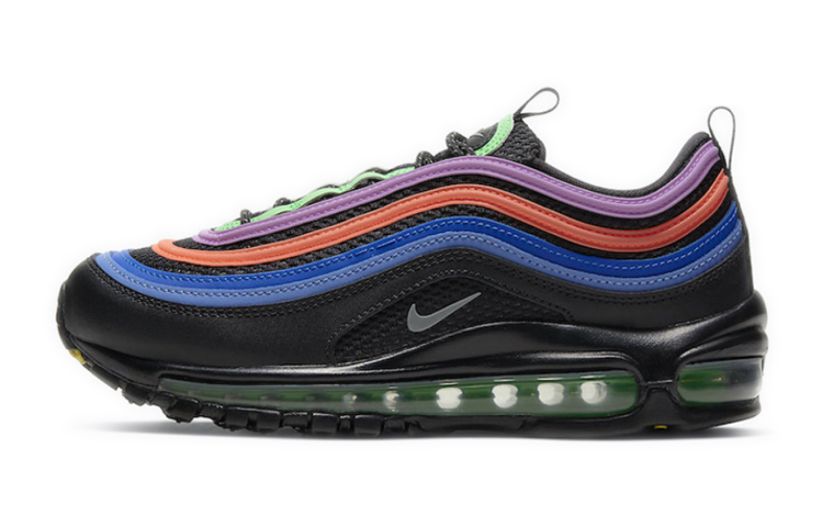 Фото № 1 с приближением к товару «‎Nike Air Max 97 "Black Multi" (GS) BlackRainbow»