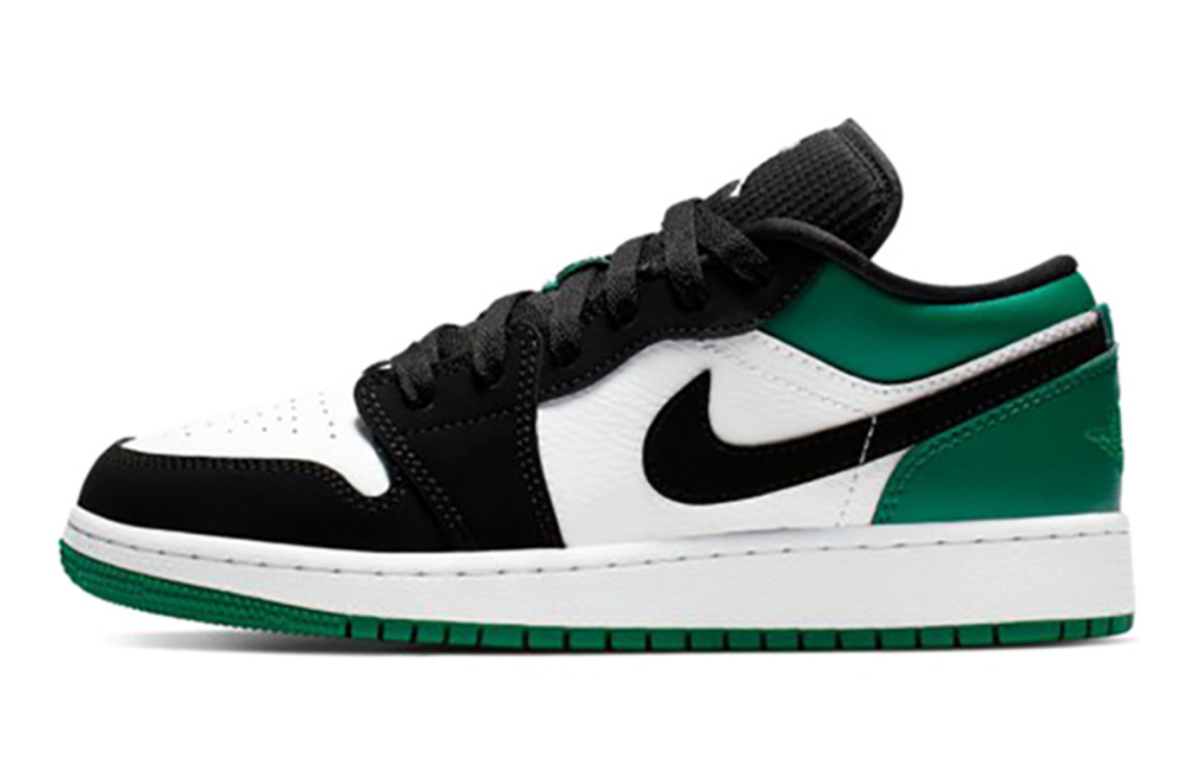 Фото № 1 с приближением к товару «‎Nike Air Jordan 1 Low (GS) WhiteBlack-mysticGreen-HyperPink»