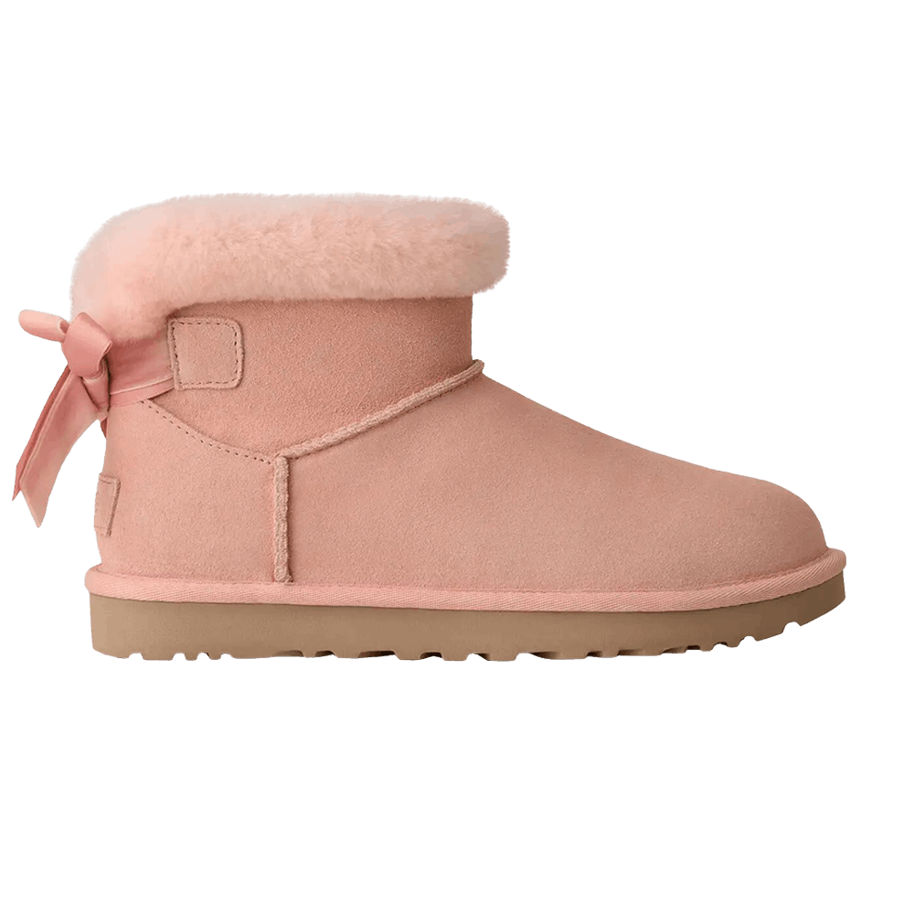 UGG Women's Mini Bailey Mixed Bow Boot Beige Blush