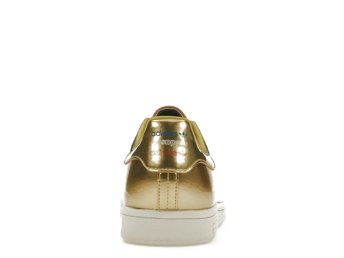 Фото № 4 с приближением к товару «‎adidas Stan Smith Gold Metallic (2019)»