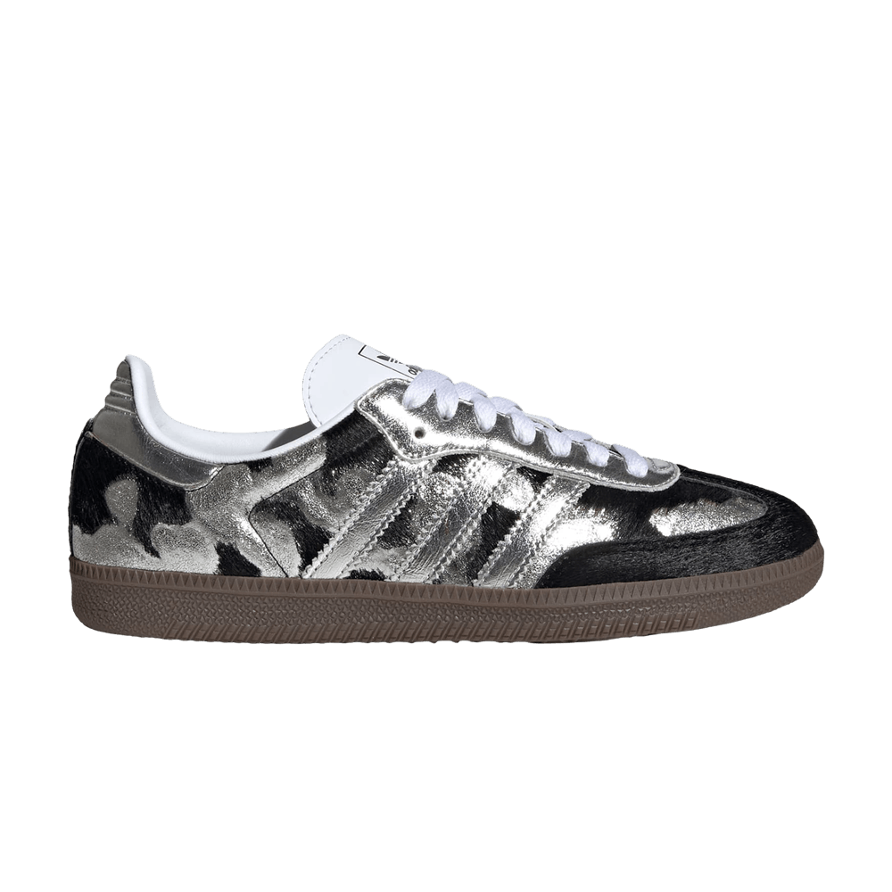 adidas Women's Samba OG Black Silver Metallic Cloud White