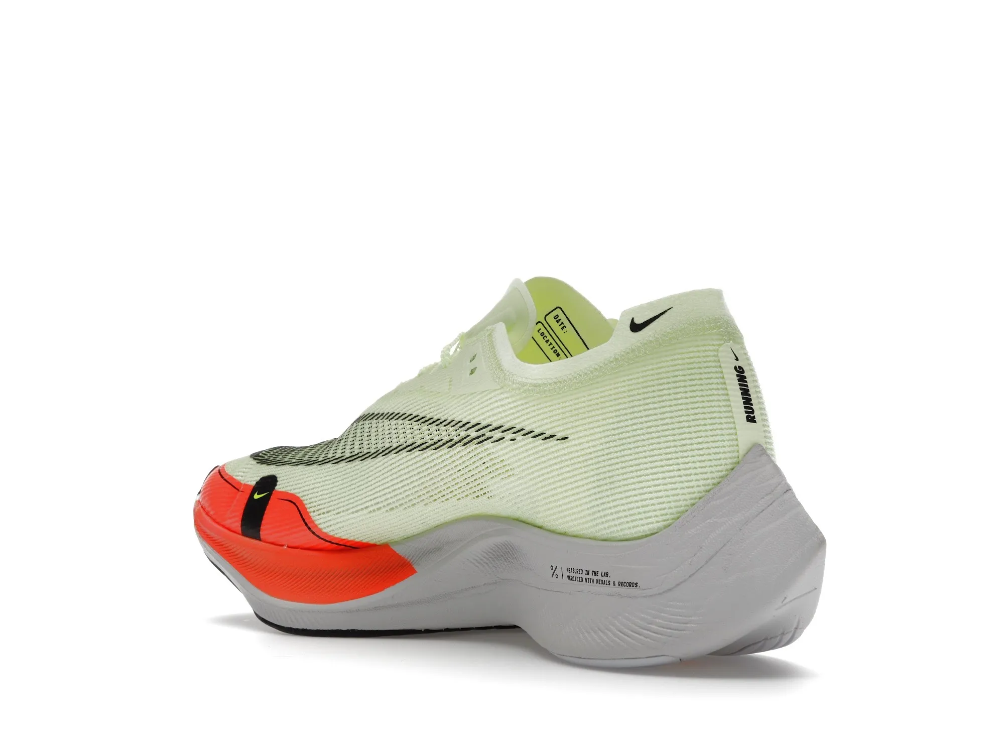 Фото № 6 с приближением к товару «‎Nike ZoomX Vaporfly Next% 2 Barely Volt Hyper Orange»