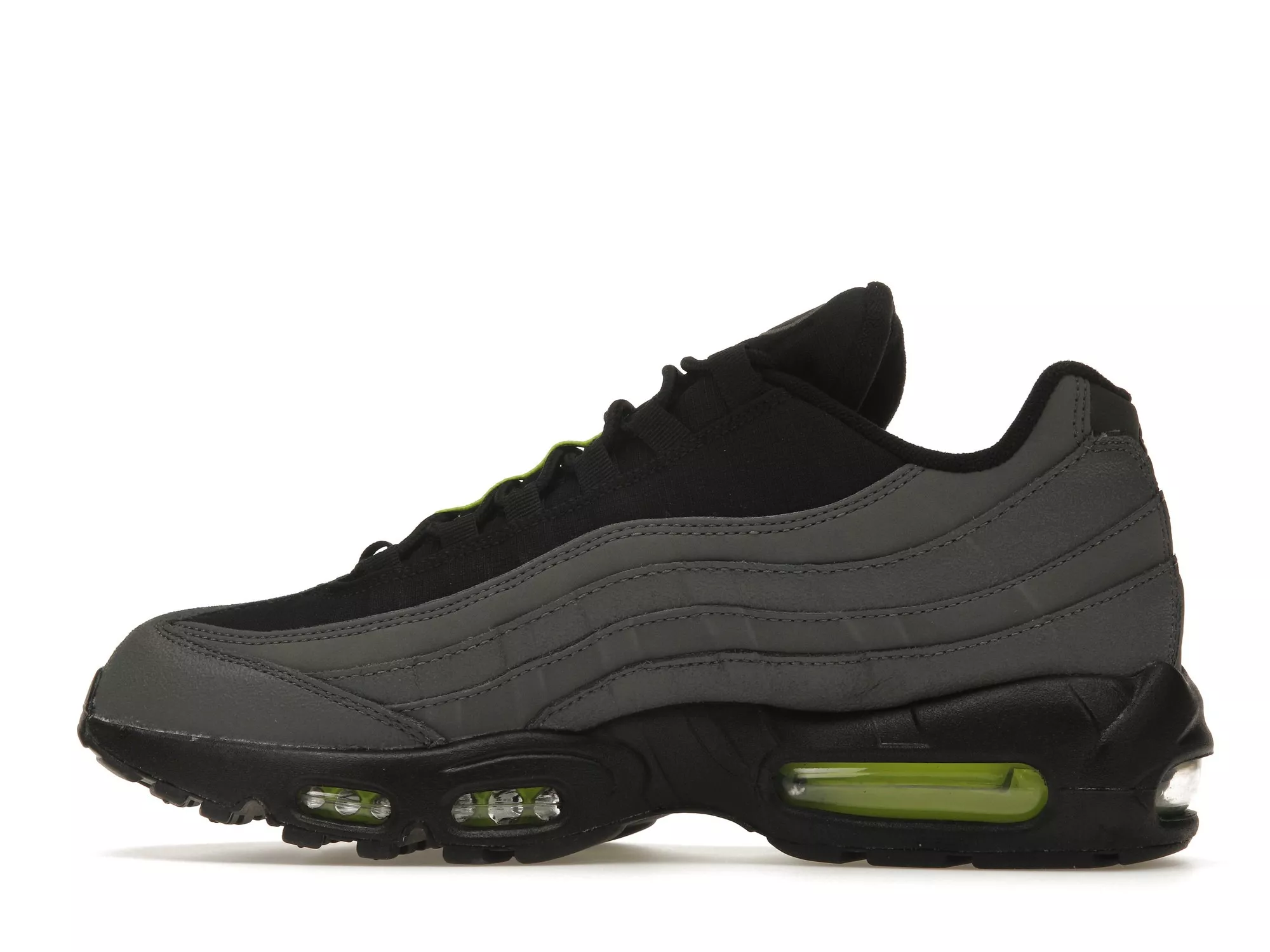 Фото № 5 с приближением к товару «‎Nike Air Max 95 Grey Black Volt»