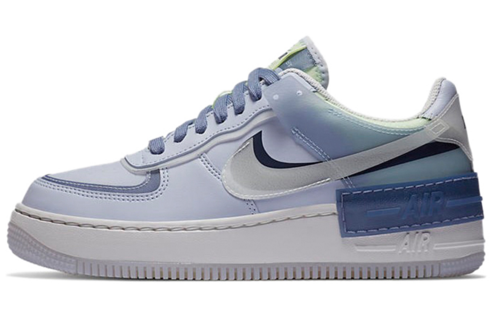 Фото № 1 с приближением к товару «‎Nike Air Force 1 Shadow Se Skate Shoes GhostSummit White-World Ind»
