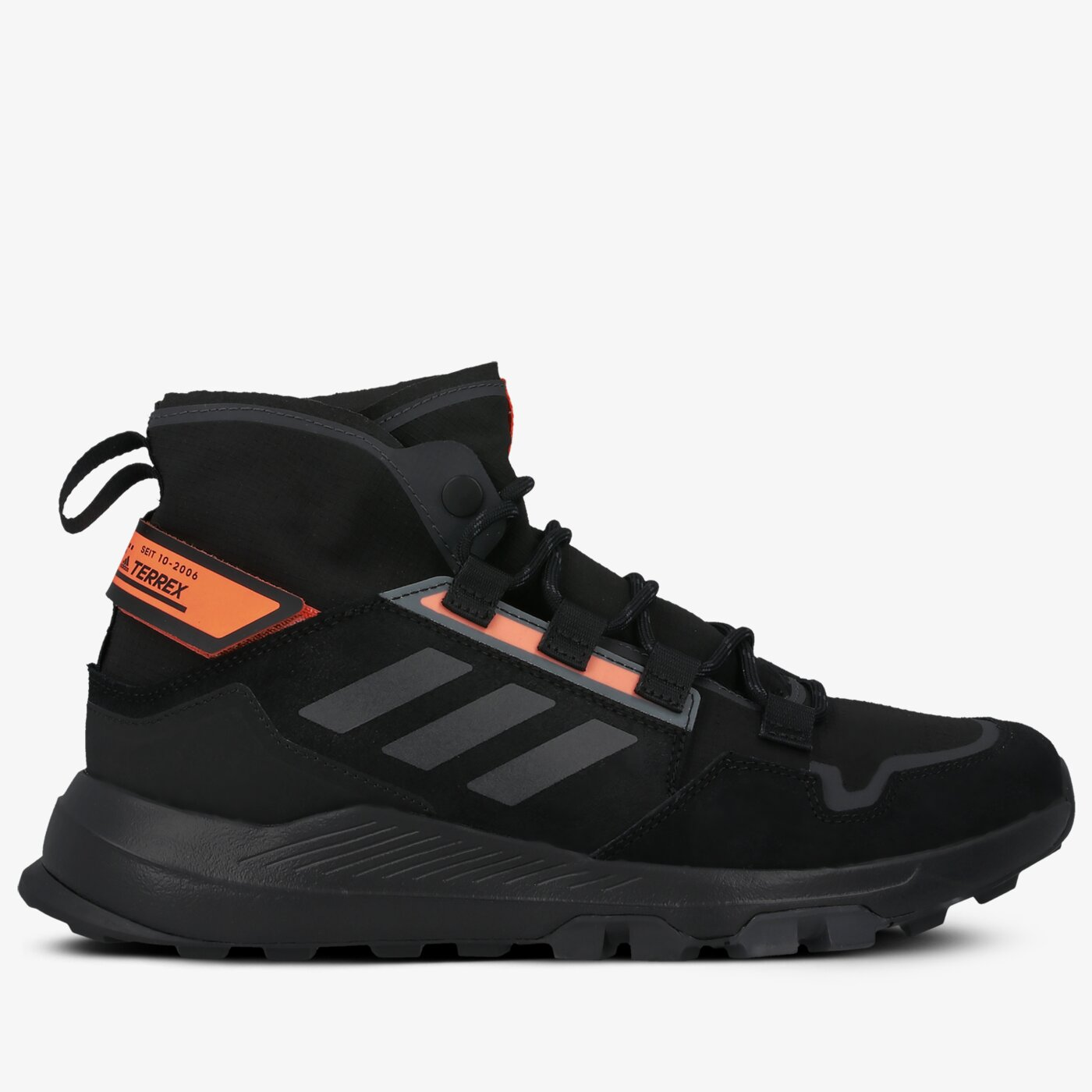 Фото № 2 с приближением к товару «‎adidas Terrex Hikster Mid Hiking BlackGreyOrange»