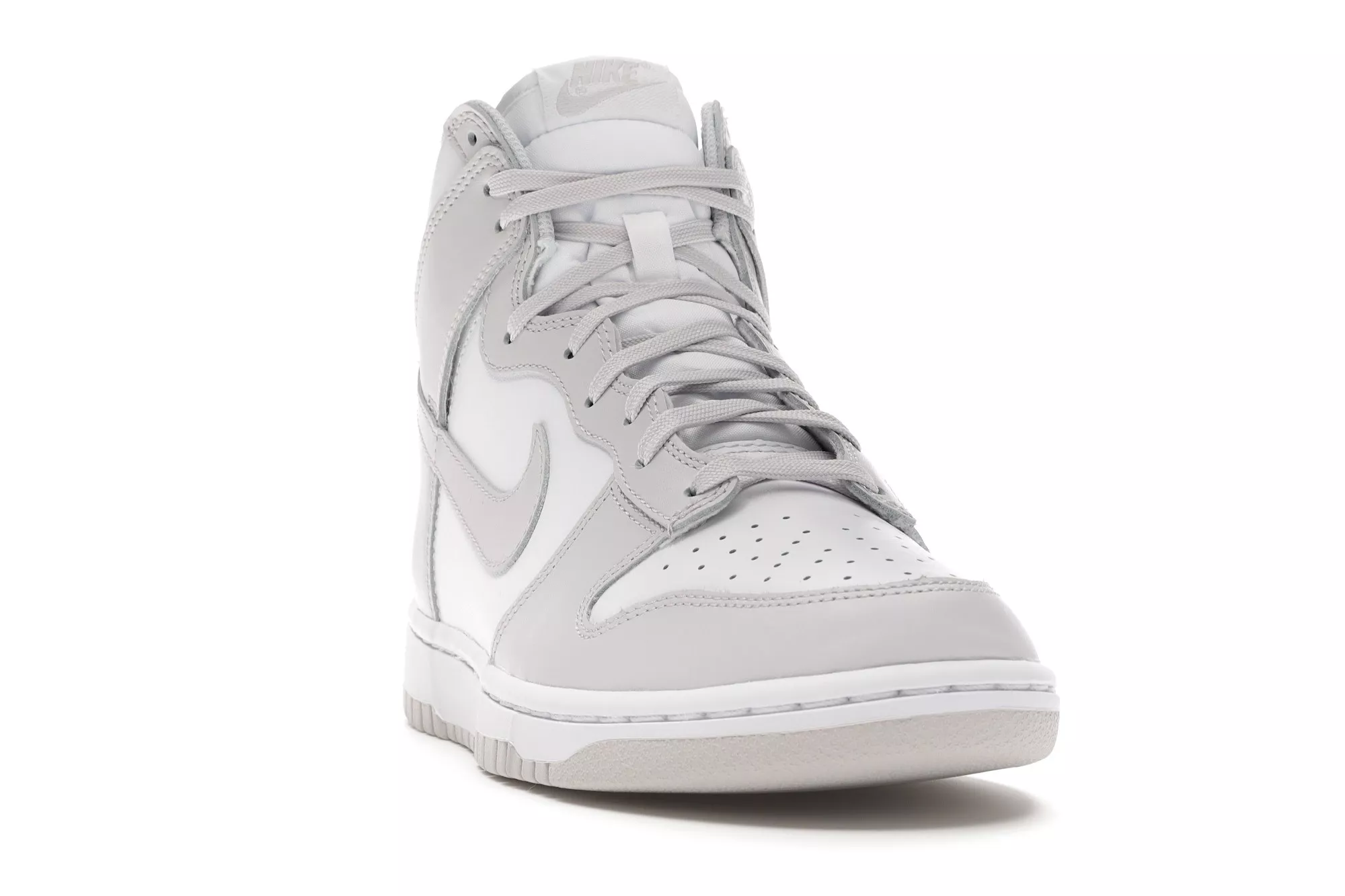 Фото № 2 с приближением к товару «‎Nike Dunk High Retro White Vast Grey (2021)»
