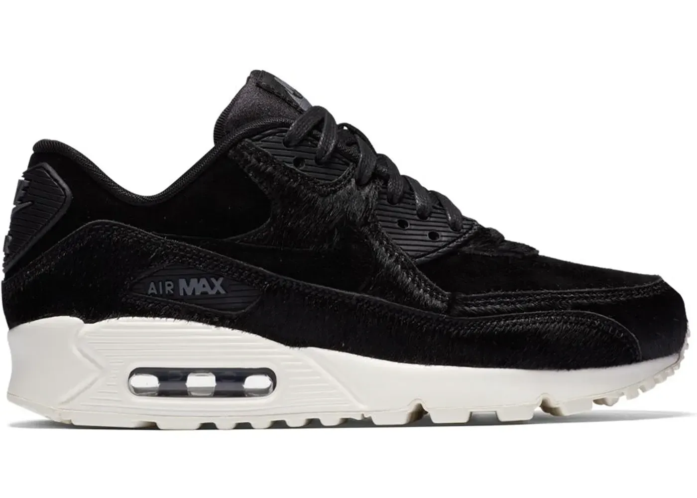 Фото № 1 с приближением к товару «‎Nike Air Max 90 LX Black Pony Hair »