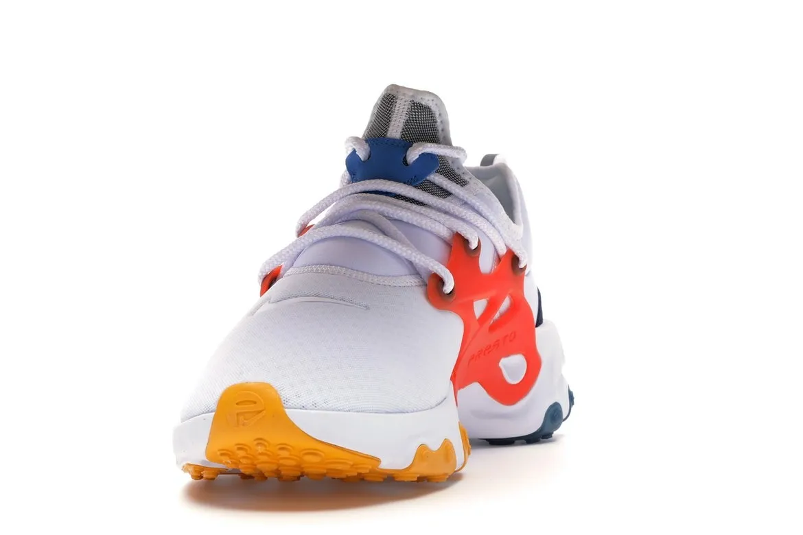 Фото № 4 с приближением к товару «‎Nike React Presto White Habanero Red Obsidian»